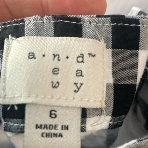 A New Day Black and White Asymmetrical Trumpet Midi Skirt - Picture 2 of 10